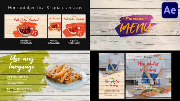 Provence Menu for After Effects