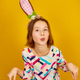 Happy playful teenager girl wearing bunny ears - PhotoDune Item for Sale