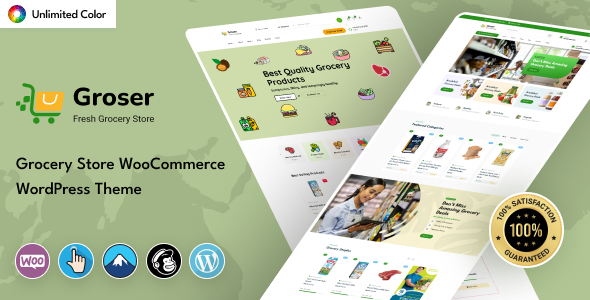 Groser – Grocery Store WooCommerce WordPress Theme