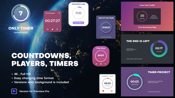 Countdowns, Players, Timers | Premiere Pro