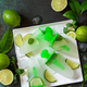 Summer refreshing homemademojito popsicles with lime juice and mint, mojito fruit ice. - PhotoDune Item for Sale