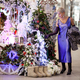 Mature woman fashionista at mall for new year or Christmas, wears luxury outfit maxi dress - PhotoDune Item for Sale