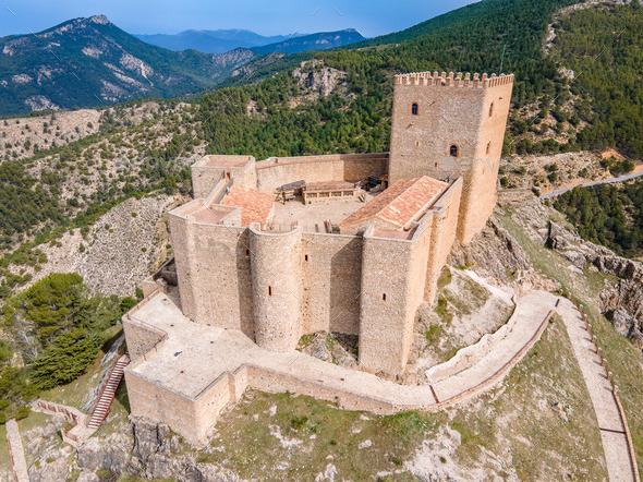 Segura de la Sierra medieval castle, Andalusia , Spain - Stock Photo - Images