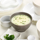 White Mushroom Cream Soup on Grey Bowl - PhotoDune Item for Sale