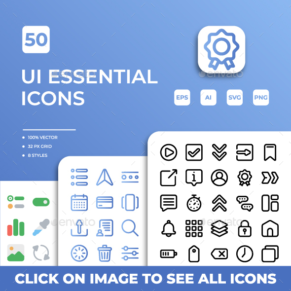 UI Essential Icons Pack