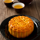 Moon cakes with Chinese tea. - PhotoDune Item for Sale