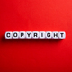Copyright word. Concept of legal education. - PhotoDune Item for Sale