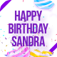 Happy Birthday Sandra Slideshow - VideoHive Item for Sale