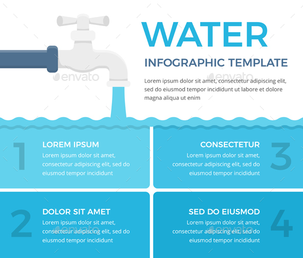 Water Infographics - 4 Elements