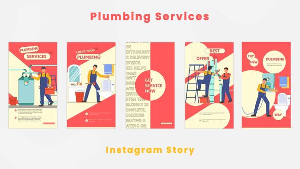 Plumbing Services Instagram Story