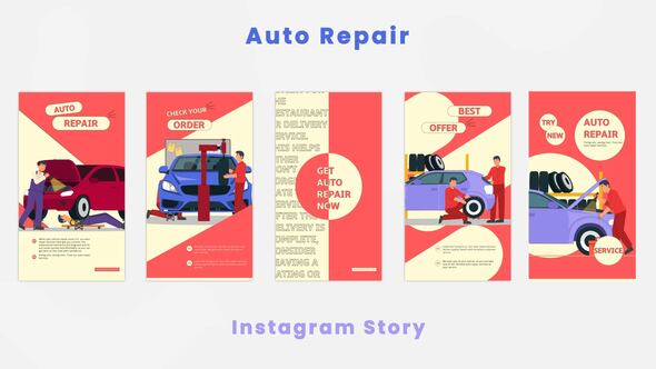 Car Auto Repair Instagram Story