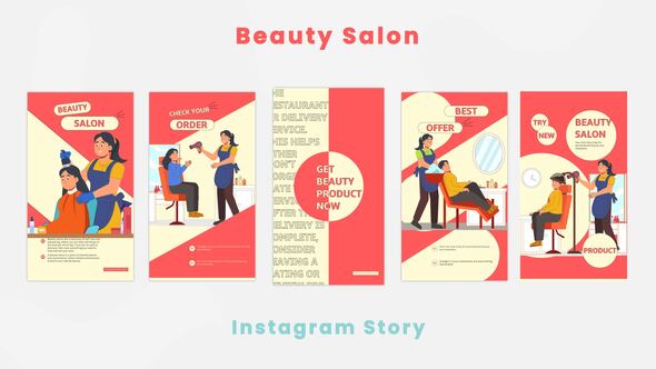 Girls Beauty Salon Instagram Story