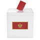 Ballot box with the flag of Montenegro - PhotoDune Item for Sale