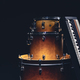 Drums and musical keys on a black background isolated. - PhotoDune Item for Sale