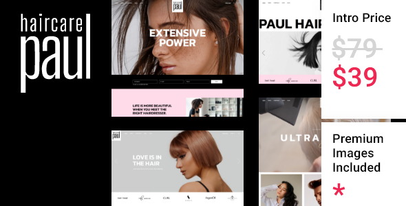 PaulHair – Hair Salon and Hairdresser Theme