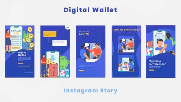 Digital Online Wallet Instagram Story