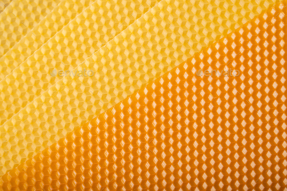 Beeswax honeycomb sheet background - Stock Photo - Images