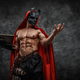 Mystic cultist with horned mask and red robe - PhotoDune Item for Sale