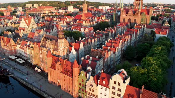 Aerial View of Gdansk, Poland alt