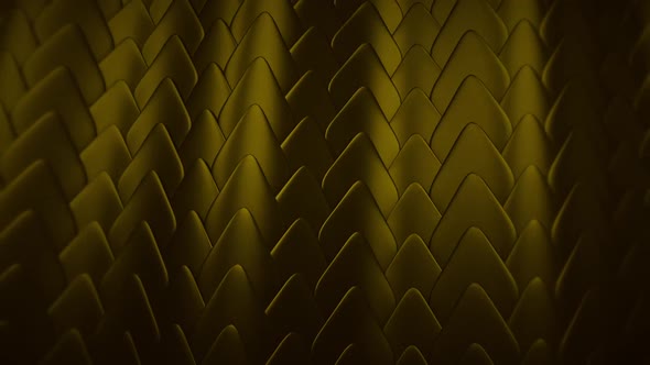 Abstract Scale Wavy Pattern Goldish Background