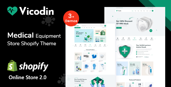 Vicodin – Health & Medical Equipment Store eCommerce Shopify Theme OS 2.0