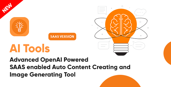 AI Tools - Advanced Automatic Content Creating and Image Generating Tool | SAAS | PHP