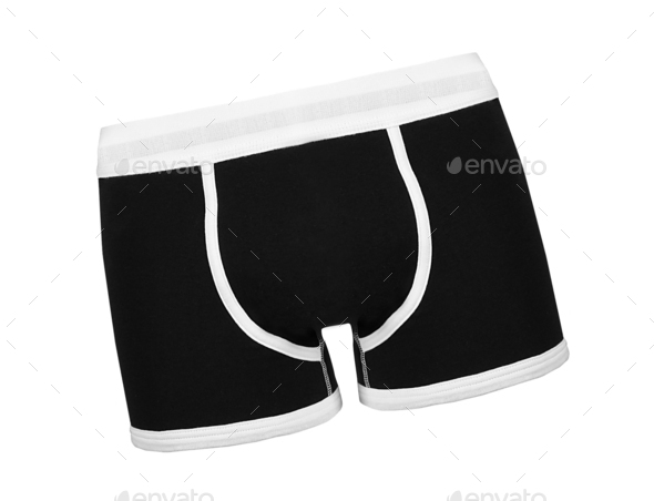 man underwear boxer brief color black