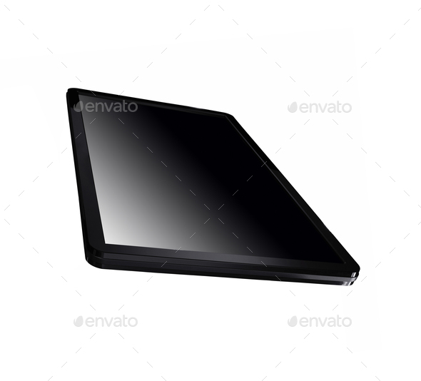 LCD flat-screen TV - Stock Photo - Images