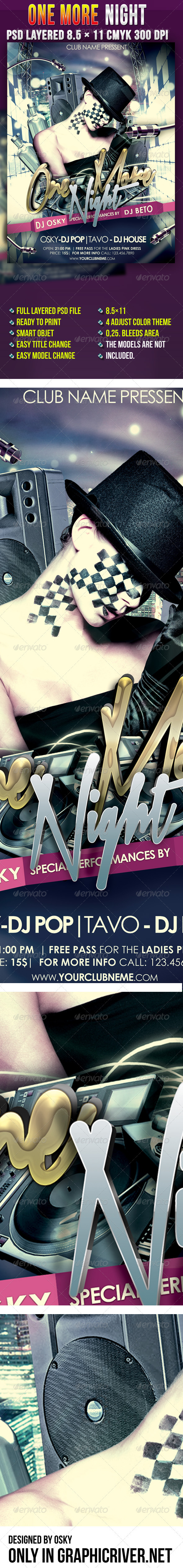 One More Night - Clubs & Parties Events