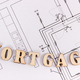 Inscription mortgage on electrical drawing, buying or building house concept - PhotoDune Item for Sale