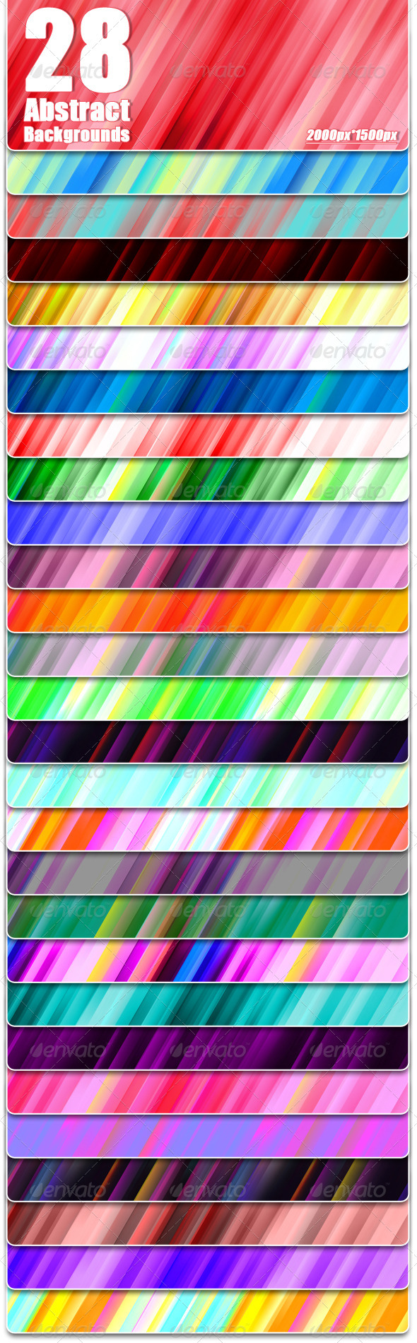 Abstract Background Set - Patterns Backgrounds