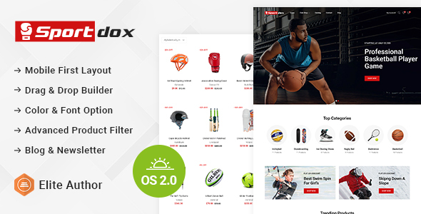 Sportdox – Sports & Fitness Equipment Store Shopify 2.0 Responsive Theme