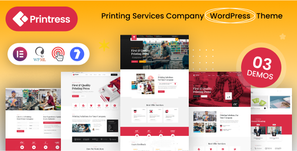 Printress – Printing Services Company WordPress