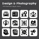 Design and Photography Glyph Icons