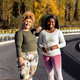Portrait of two young plus size women preparing for run. - PhotoDune Item for Sale