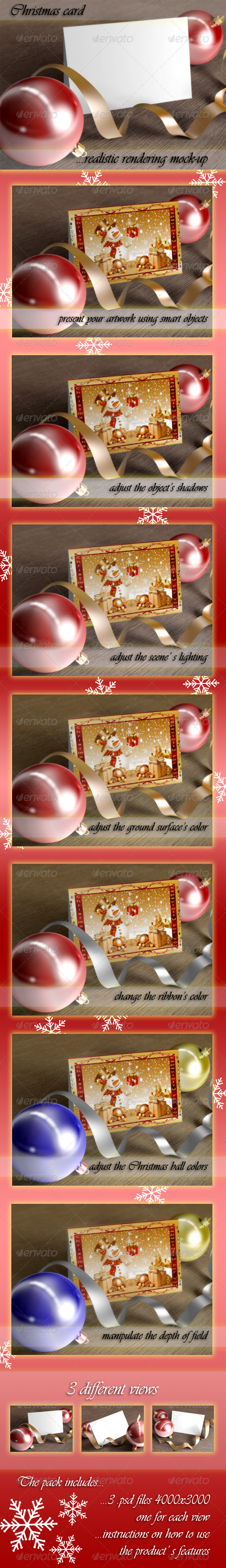 Christmas Card Mockup - Miscellaneous Print