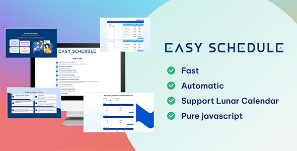 Easy schedule - Easy Project Schedule for Company Working Day
