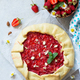 Fresh homemade strawberries galette with nut cream.  - PhotoDune Item for Sale