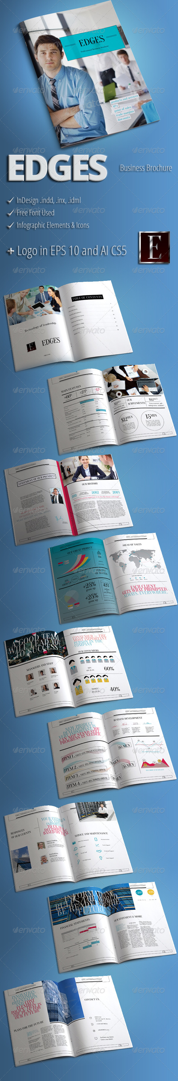 EDGES - Modern Business Brochure - Corporate Brochures