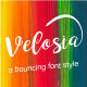 Velosiab - A Bouncing Script Font