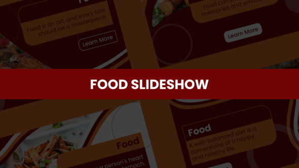 Food Slideshow Product Promo template preview