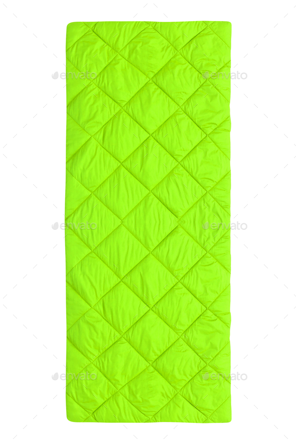 yellow sleeping mat isolated