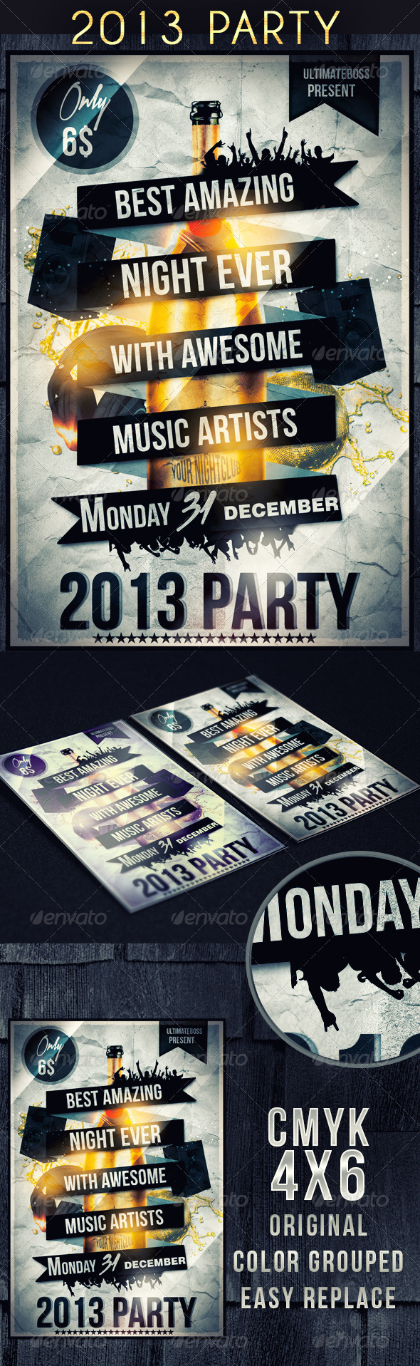 2013 Party Flyer - Clubs & Parties Events