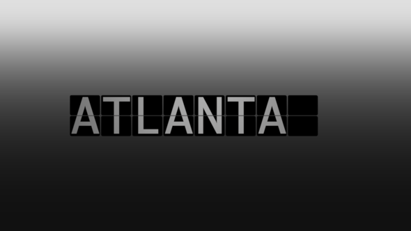 Atlanta Airport Flight Display