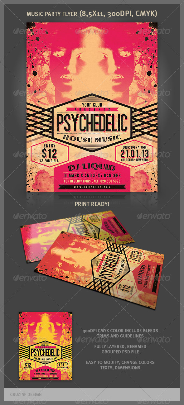 Music Party Flyer - Clubs & Parties Events