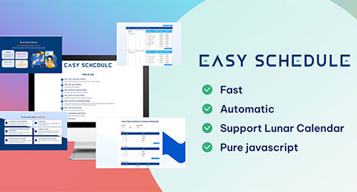 Easy Schedule - Easy Project Schedule for Company Working Day