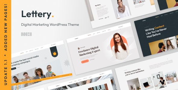 Lettery - Digital Marketing Agency HTML Template