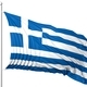 Waving flag of Greece on flagpole, isolated on white background. - PhotoDune Item for Sale
