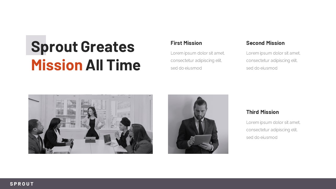 Sprout - Business Keynote Presentation Template, Presentation Templates