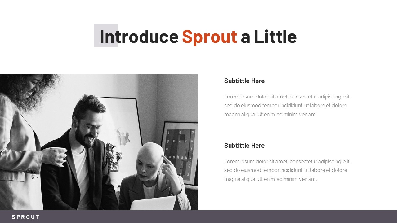 Sprout - Business Keynote Presentation Template, Presentation Templates